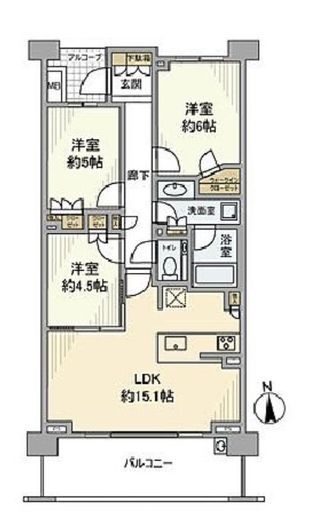 クラッシィハウス上北沢 4階 間取り図