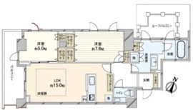 ブランズ目黒花房山 6階 間取り図
