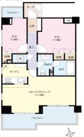 マートルコート代々木公園 4階 間取り図