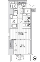 プライマル五反田 904 間取り図