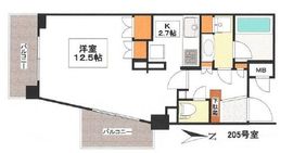 ピアース高輪 2階 間取り図