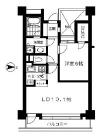 恵比寿シティハウス 4階 間取り図