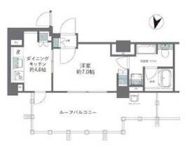 クレヴィア山吹神楽坂 8階 間取り図