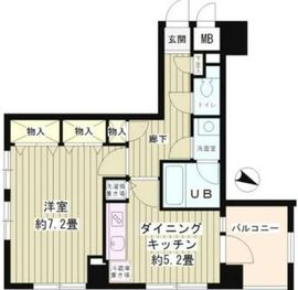 シュロスKY北品川 601 間取り図