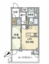エクセレントシティ押上 5階 間取り図