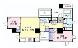 サンクタス銀座 6階 間取り図