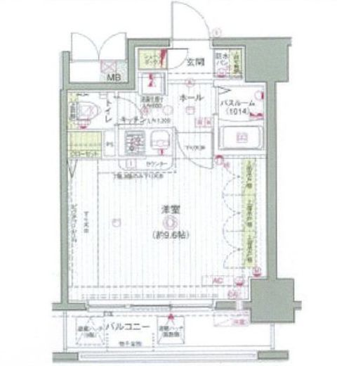 エステムプラザ品川駅前5th Avenue 6階 間取り図