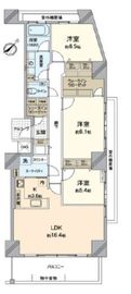 ダイアパレス飛鳥山 3階 間取り図