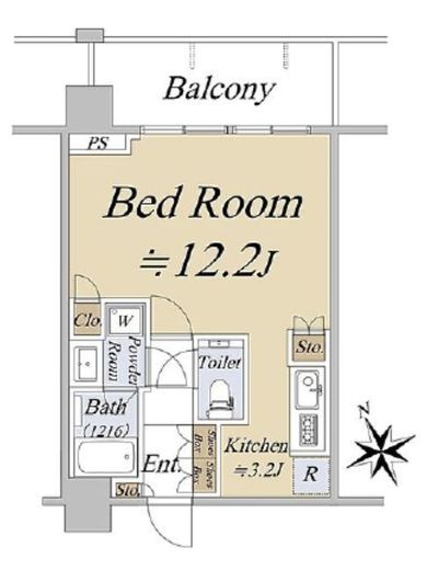 シティタワー新宿 10階 間取り図