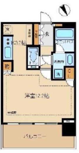 シティタワー新宿 7階 間取り図