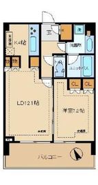シティタワー新宿 18階 間取り図