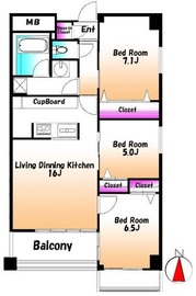 オープンレジデンシア武蔵小山 4階 間取り図