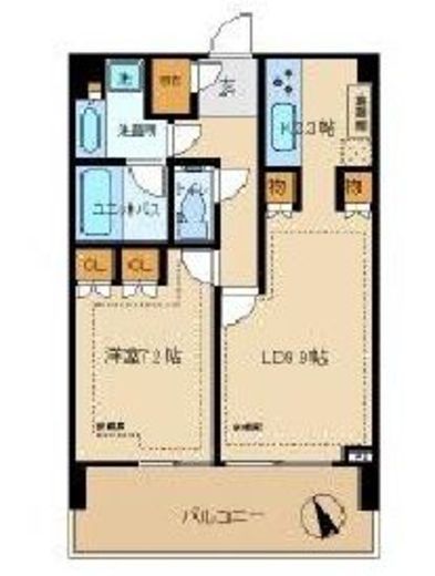 シティタワー新宿 18階 間取り図