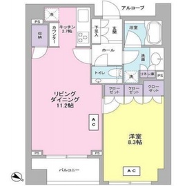 ブランズ赤坂 2階 間取り図