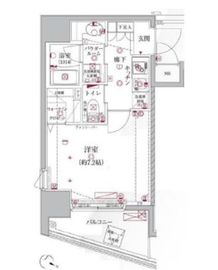 クレイシア大井町 10階 間取り図