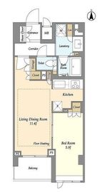 LIBR GRANT 四谷三丁目 (リーブルグラント四谷三丁目) 208 間取り図