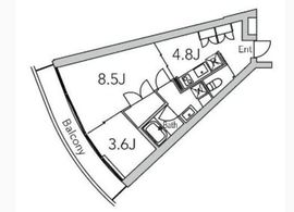 グランデュオ代々木2 (GranDuo YoyogiⅡ) 203 間取り図
