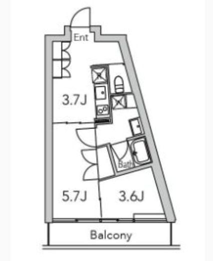グランデュオ代々木2 (GranDuo YoyogiⅡ) 306 間取り図