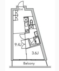 グランデュオ代々木2 (GranDuo YoyogiⅡ) 405 間取り図