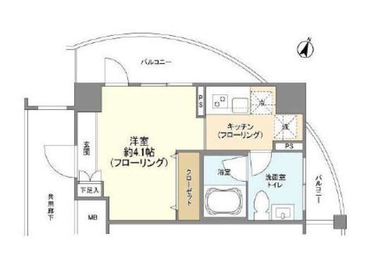 アーバンファースト神楽坂 3階 間取り図