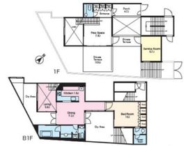 FUKASAWA SPACE9 1階 間取り図