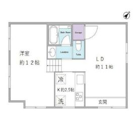 ハルハウス三軒茶屋 D 間取り図