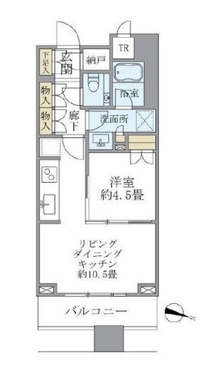 ブリリアタワーズ目黒 18階 間取り図