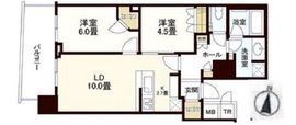パークタワー晴海 6階 間取り図