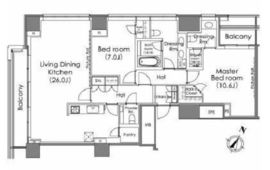 ザ・ベルグレイヴィア麻布 16F3 間取り図