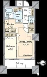 パークタワーグランスカイ 9階 間取り図