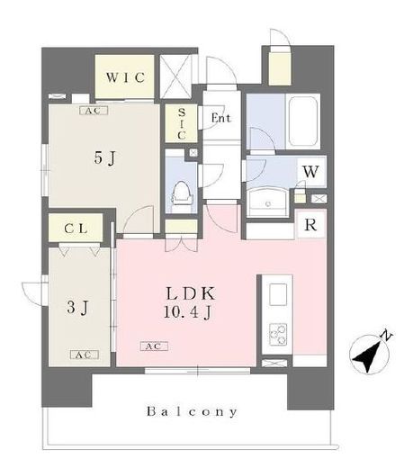 クレヴィア日本橋水天宮前HAMACHO RESIDENCE 9階 間取り図