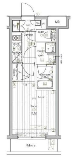 ザ・プレミアムキューブジー大崎 210 間取り図