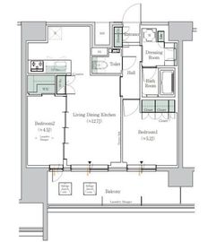 ONE ROOF RESIDENCE TAMACHI (ワンルーフレジデンス田町) 1308 間取り図