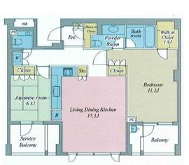 ブリスベージュ神宮前 4階 間取り図