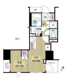 ドレッセ目黒大橋プレヴィ 9階 間取り図