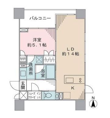 レジディア日本橋馬喰町3 502 間取り図