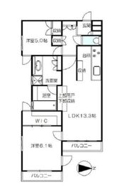 フォルム代々木公園リベディア 4階 間取り図