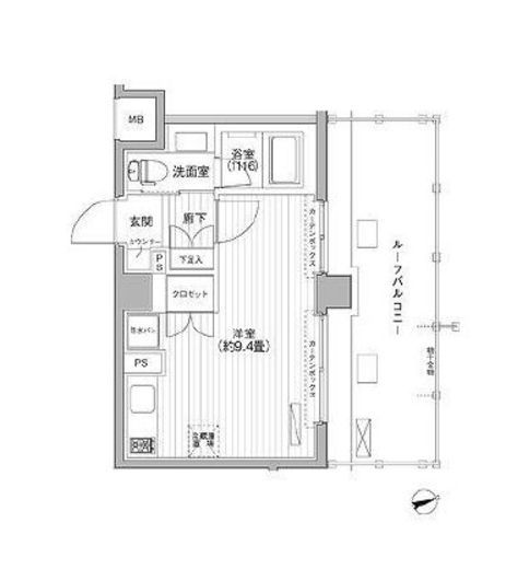 プラネソシエ大森山王 410 間取り図