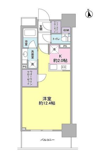 スタイリオ品川中延 1303 間取り図