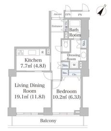 プラティーヌ田町 53 間取り図