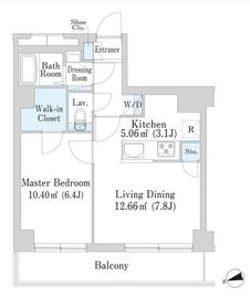 西新宿フォレストアネックス 102 間取り図