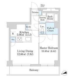 西新宿フォレストアネックス 301 間取り図