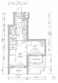 スカイコートルアナ御殿山 501 間取り図