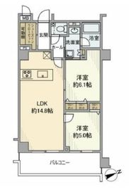 ロワール大井町 2階 間取り図