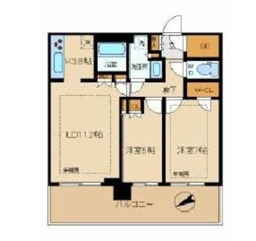 シティタワー新宿 20階 間取り図