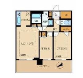シティタワー新宿 20階 間取り図