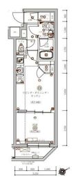 ベルシード門前仲町Ⅲ 3階 間取り図