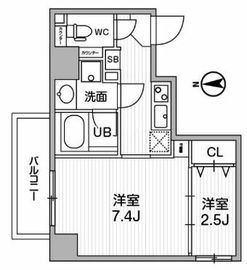Weave Place Monzennakacho (ウィーヴプレイス門前仲町) 501 間取り図