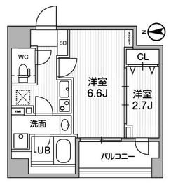 Weave Place Monzennakacho (ウィーヴプレイス門前仲町) 402 間取り図