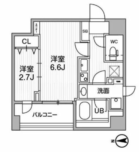 Weave Place Monzennakacho (ウィーヴプレイス門前仲町) 703 間取り図